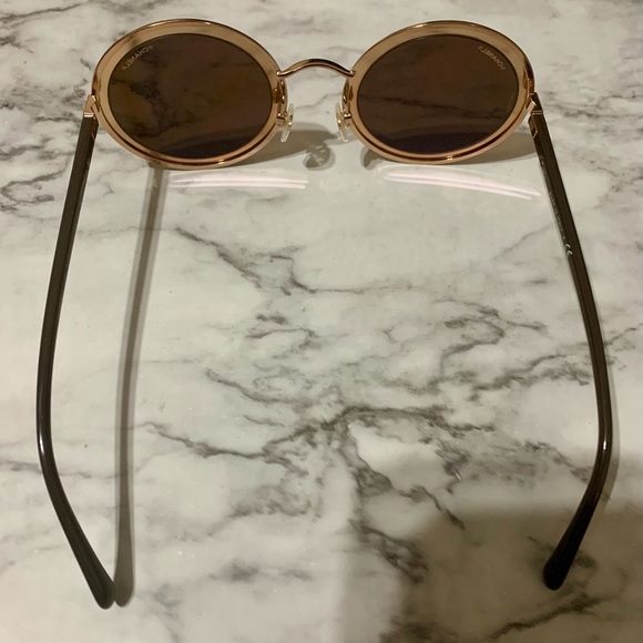 CHANEL 2017 Pink Gold Mirrored Sunglasses - Picture 8 of 13